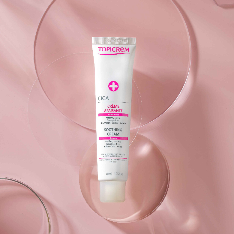 Kem dưỡng phục hồi và làm êm dịu da - TOPICREM Cica Soothing Cream - 40ml