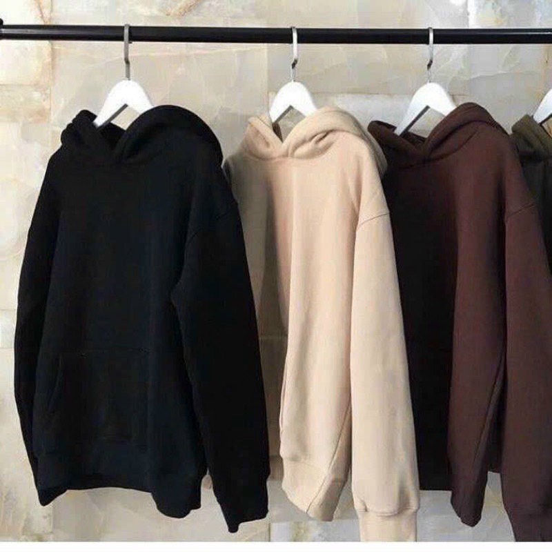 Áo khoác hoodie nỉ Unisex form rộng trơn nhiều màu, chất nỉ đẹp không xù dành cho nữ nam M103- -AN STORE