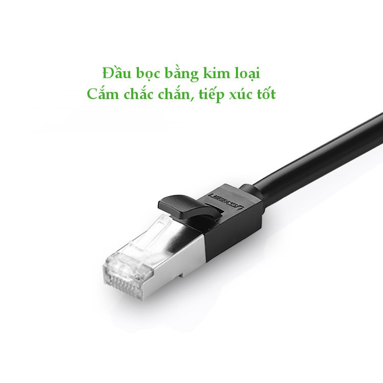 Cáp mạng đúc sẵn Cat6 nối dài 0,5m chính hãng Ugreen 11278 cao cấp