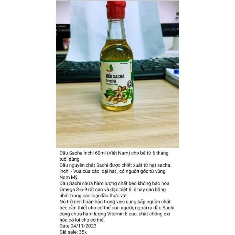 Dầu Sacha Inchi 60ml