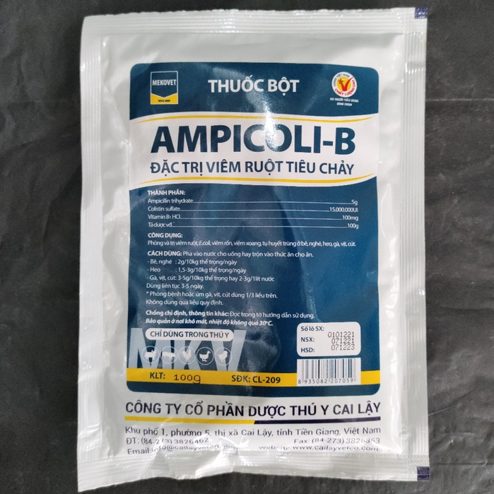 Phòng viêm ruột tiêu chảy thương hàn bạch lỵ tụ huyết trùng trên heo nghé bê gà vịt cút