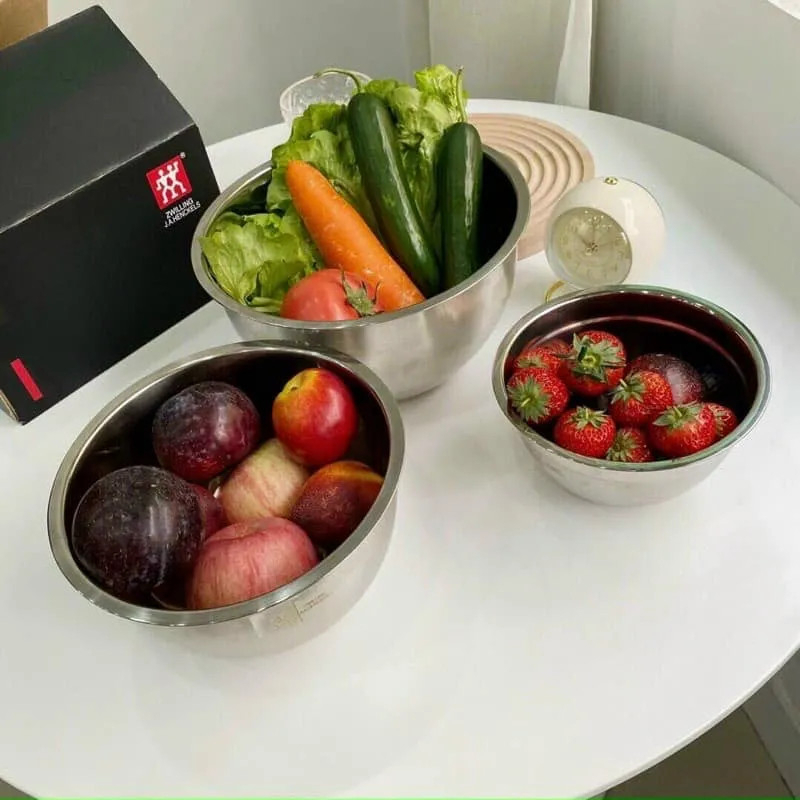 bộ thau thố trộn inox Thái Lan 3 size