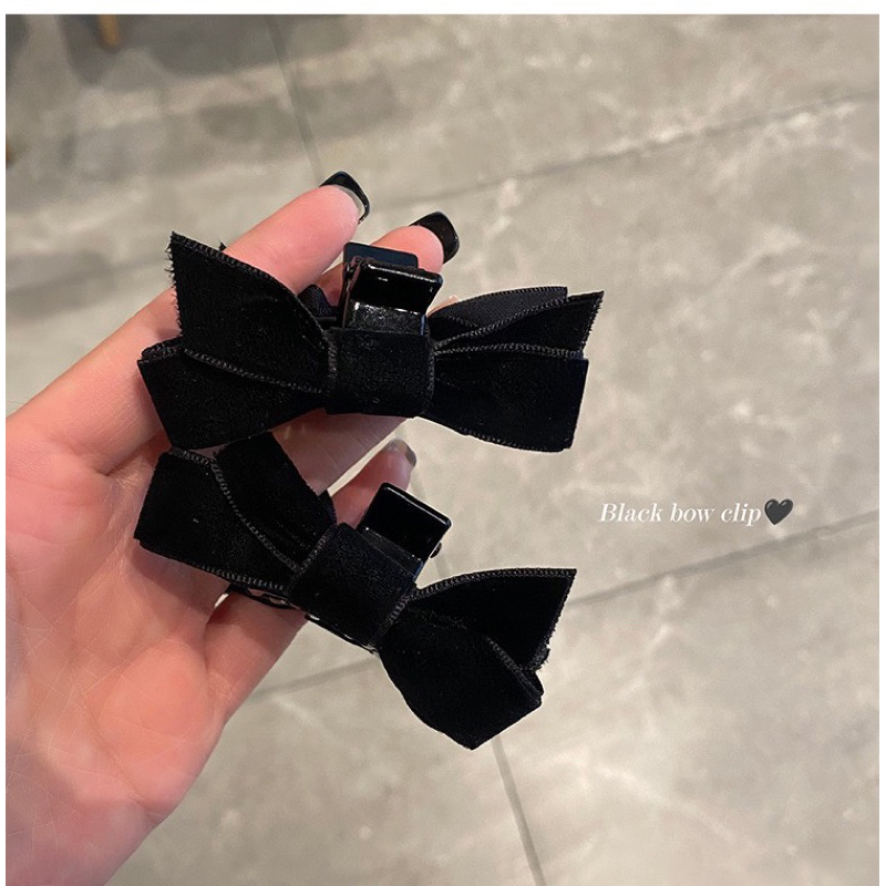 Kẹp tóc nơ nhung cute hot Douyin cho bạn nữ