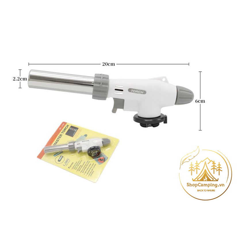Khò gas mini cao cấp, đầu khò ga cầm tay điều chỉnh gió cắm trại dã ngoại, du lịch - Camping VietNam