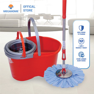 Bộ lau nhà maxx mop plus megahome xoay 360 độ thông minh, lau sạch nhanh