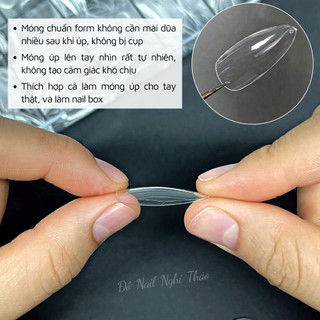 Móng úp tay JELIVA hộp 500 móng Nghi Thảo