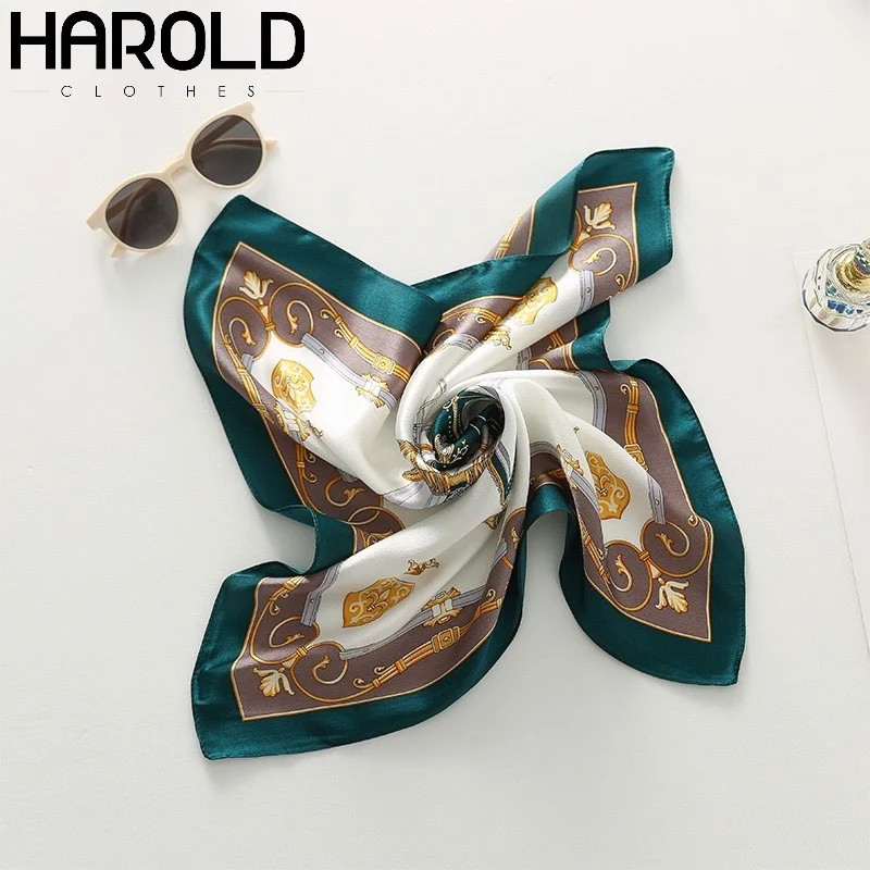 Khăn Quàng Cổ Lụa Cao Cấp Harold Classy In Họa Tiết Sang Trọng 100% Lụa Chống Nhăn