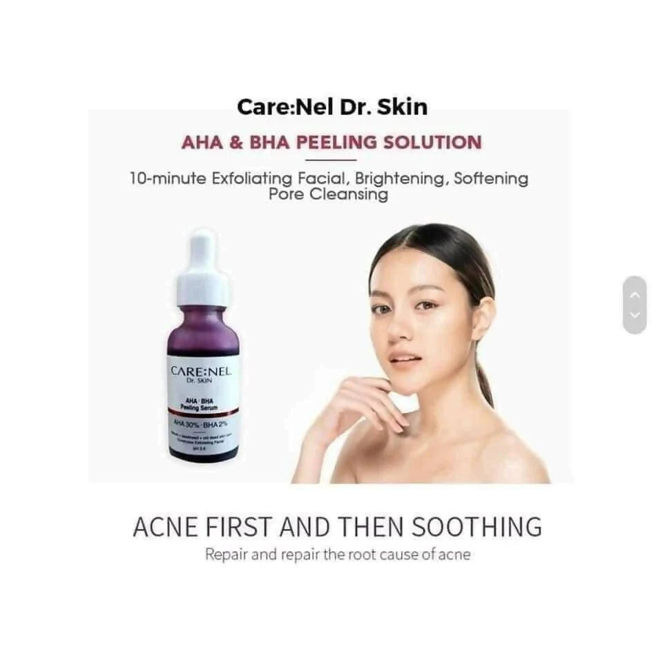 Tinh Chất Tẩy Tế Bào Chết Care:nel AHA 30% BHA 2% Peeling Serum 30ml