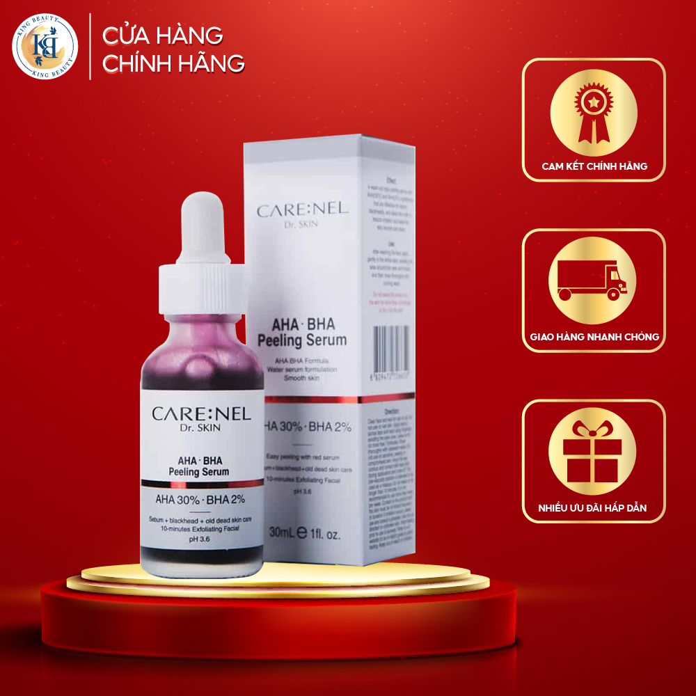 Tinh Chất Tẩy Tế Bào Chết Care:nel AHA 30% BHA 2% Peeling Serum 30ml