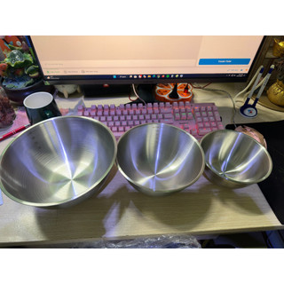 bộ thau thố trộn inox Thái Lan 3 size