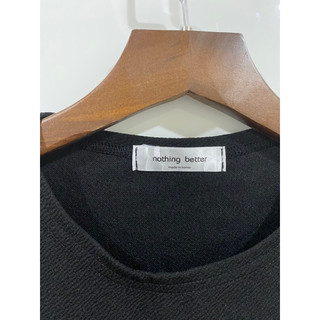 Đầm suông đen dài tay Made in Korea - secondhand