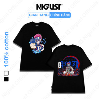 Áo thun Demon Slayer Thanh Gươm Diệt Quỷ thượng tam akaza local brand chính hãng Nigust vải cotton cao cấp N263
