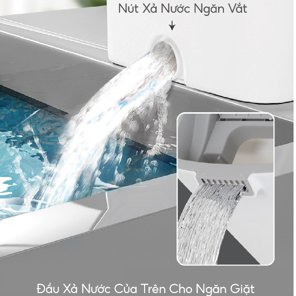 Bộ cây lau nhà tự vắt thông minh Pulito đầu xoay 360 độ tặng thêm 2 bông lau BLN-R