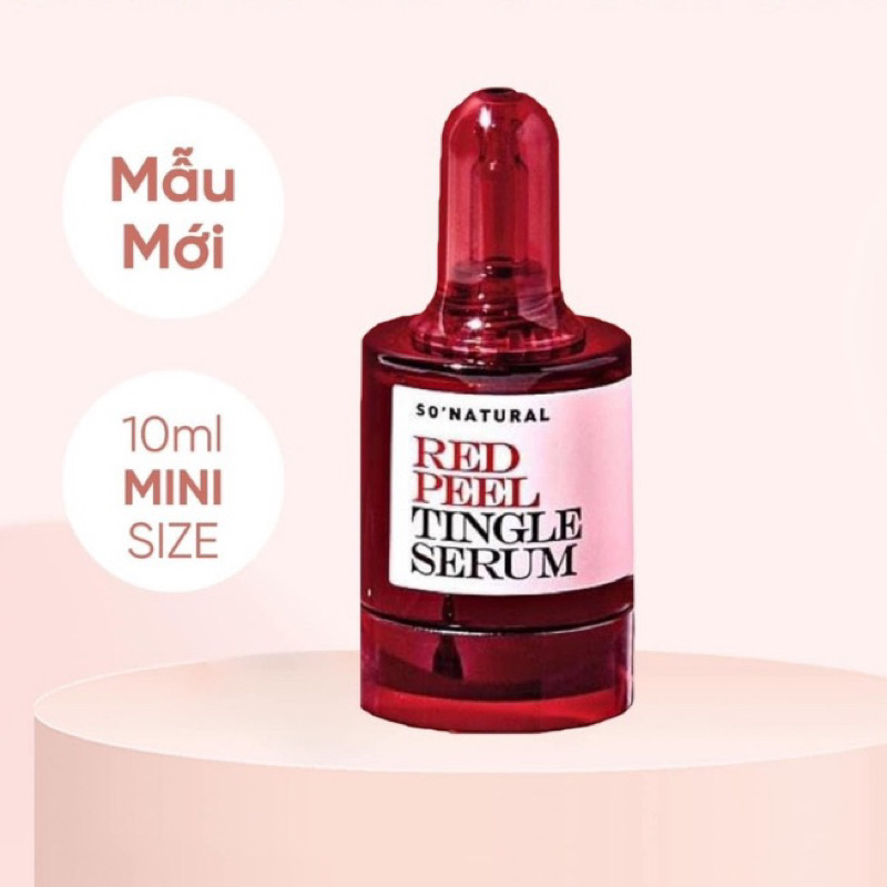 [Size Mini 10ml] Peel Da Sinh Học Red Peel Tingle Serum 10ml Giúp Tái Tạo Tẩy Da Chết Dương Trắng Da Mịn Màng Căng Bóng