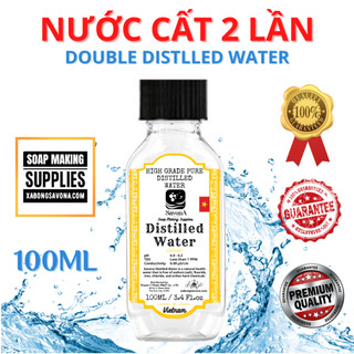 100ml nước cất 2 lần, nước cất 1 lần loại 1, nước siêu tinh khiết, double-distilled water savona