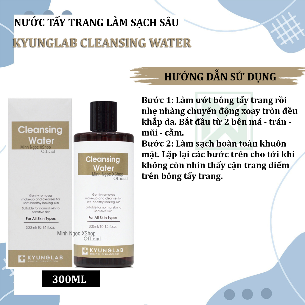 Nước tẩy trang sạch sâu KyungLab Cleansing Water 300ML