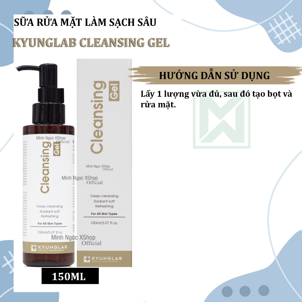 Combo sữa rửa mặt, tẩy trang làm sạch sâu KyungLab Cleasing 150ML - 300ML