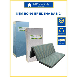 Nệm Bông Ép Edena Basic, Nệm Gấp 3 Giảm Đau Hỗ Trợ Cột Sống - Hàng Chính Hãng