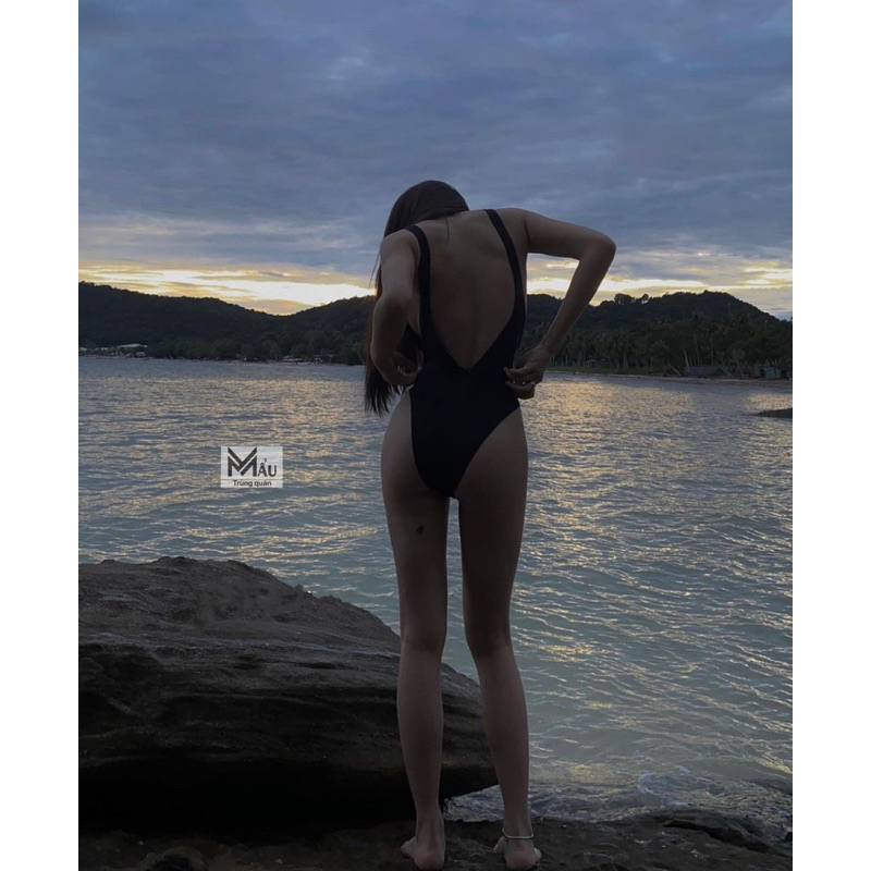 Áo bodysuit đi biển hở lưng sexy