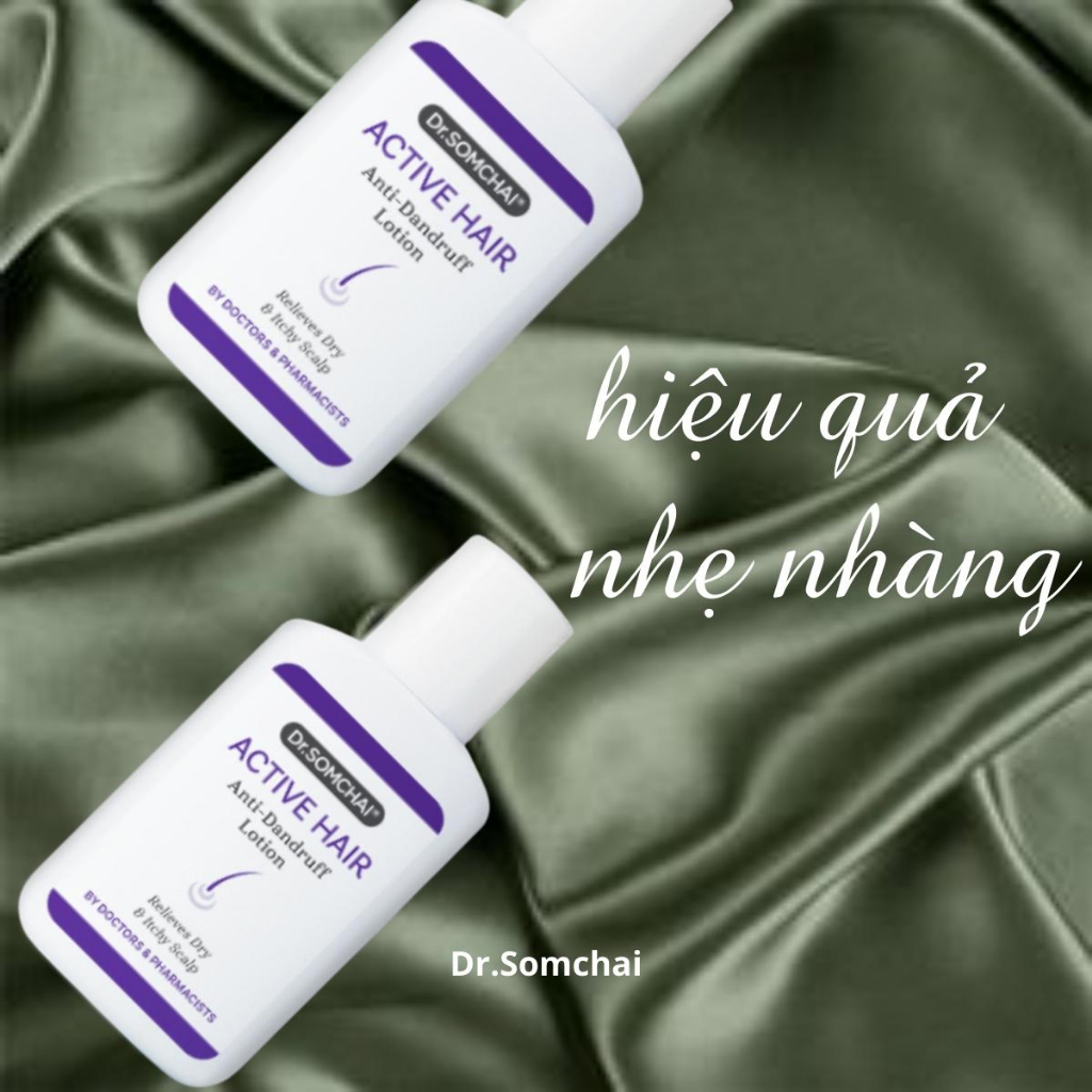 Lotion làm sạch gàu chăm sóc tóc DR. SOMCHAI ANTI-DANDRUFF giảm da đầu bong tróc và dưỡng ẩm da đầu 30ml