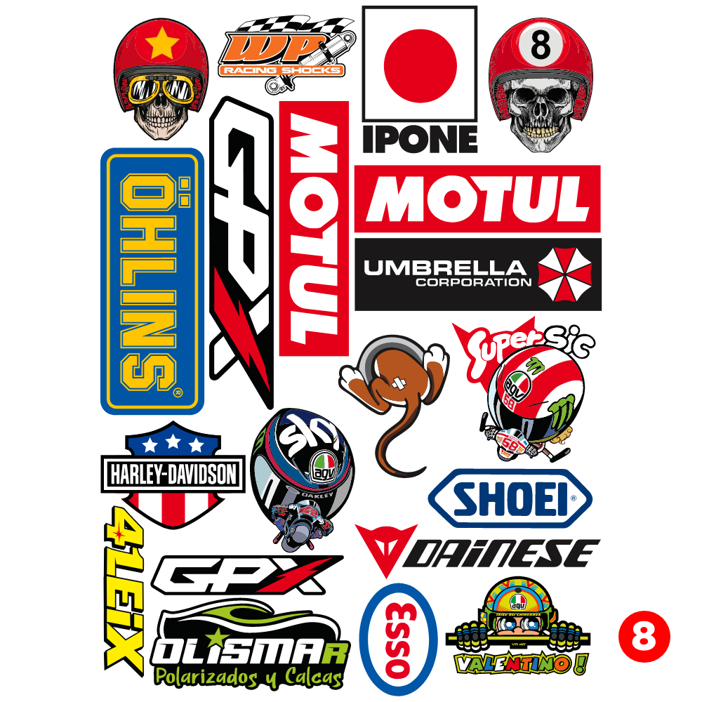 Combo Tem Dán Xe - Team Xe Ex 150 Winner Wave Vario - Team Dán Xe Không Thấm Nước