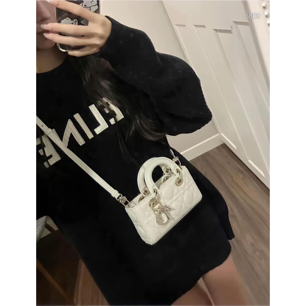 Túi dáng ngang khóa bạc sz 18cm siêu xinh