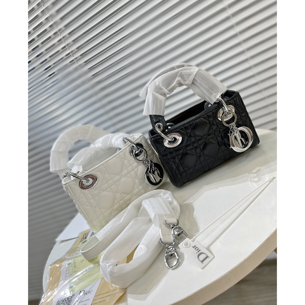 Túi dáng ngang khóa bạc sz 18cm siêu xinh