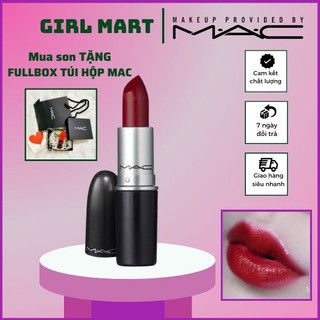 Son mac russian red 612 đỏ cổ điển trendy, son mac chính hãng date mới nhất