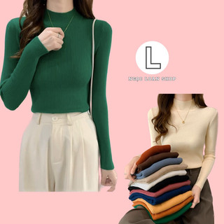 Áo len cổ lọ 3 phân , áo len tay dài chất len mềm mịn co dãn_ngọc loan shop