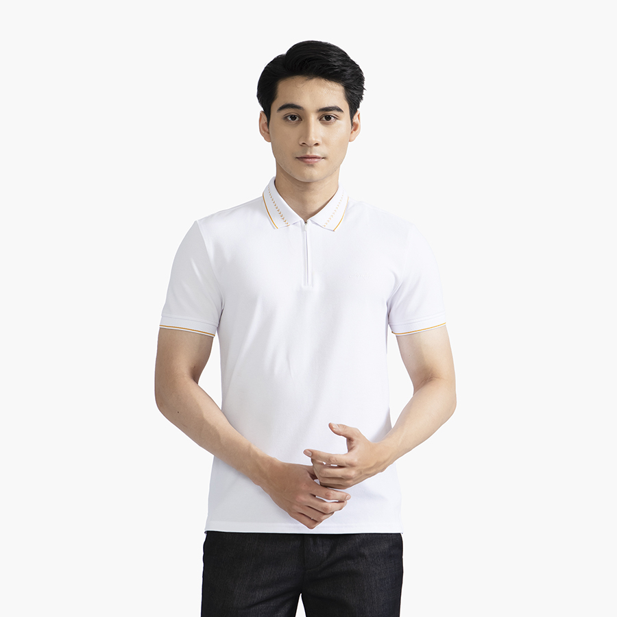 Áo polo nam Aristino  cotton pha  thoáng khí  form ôm APS179S2