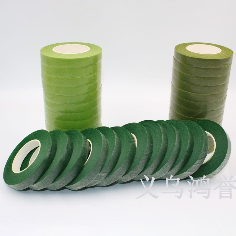 5 Cuộn Băng dính sáp, băng dính cuốn cành hoa giả nhiều màu sắc