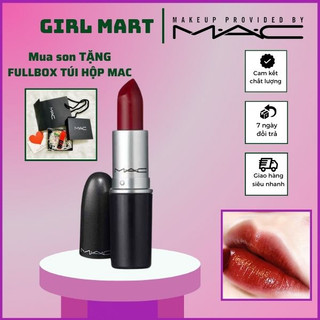 Son MAC Dubonnet 108 Đỏ Nâu Lạnh, son MAC chính hãng date mới nhất bao check code