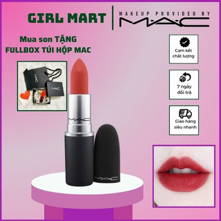 Son mac devoted to chili 316 màu đỏ gạch siêu hot, son mac chính hãng date mới nhất