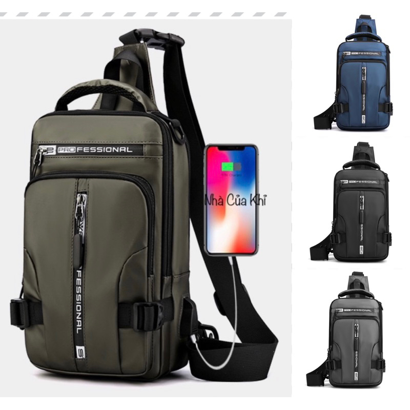 Túi đeo chéo nam - đa năng chống nước - balo nam nhỏ gọn - Túi chéo nam phượt
