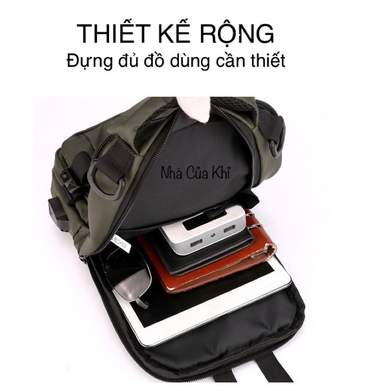 Túi đeo chéo nam - đa năng chống nước - balo nam nhỏ gọn - Túi chéo nam phượt