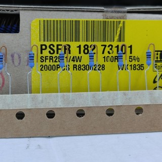 Điện trở vishay sfr25 100r, 100ohm 1/4w 5%