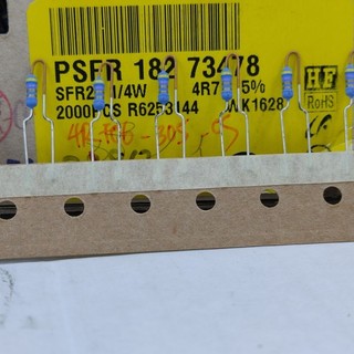 Điện trở vishay sfr25 4.7r, 4.7ohm, 4r7 1/4w 5%