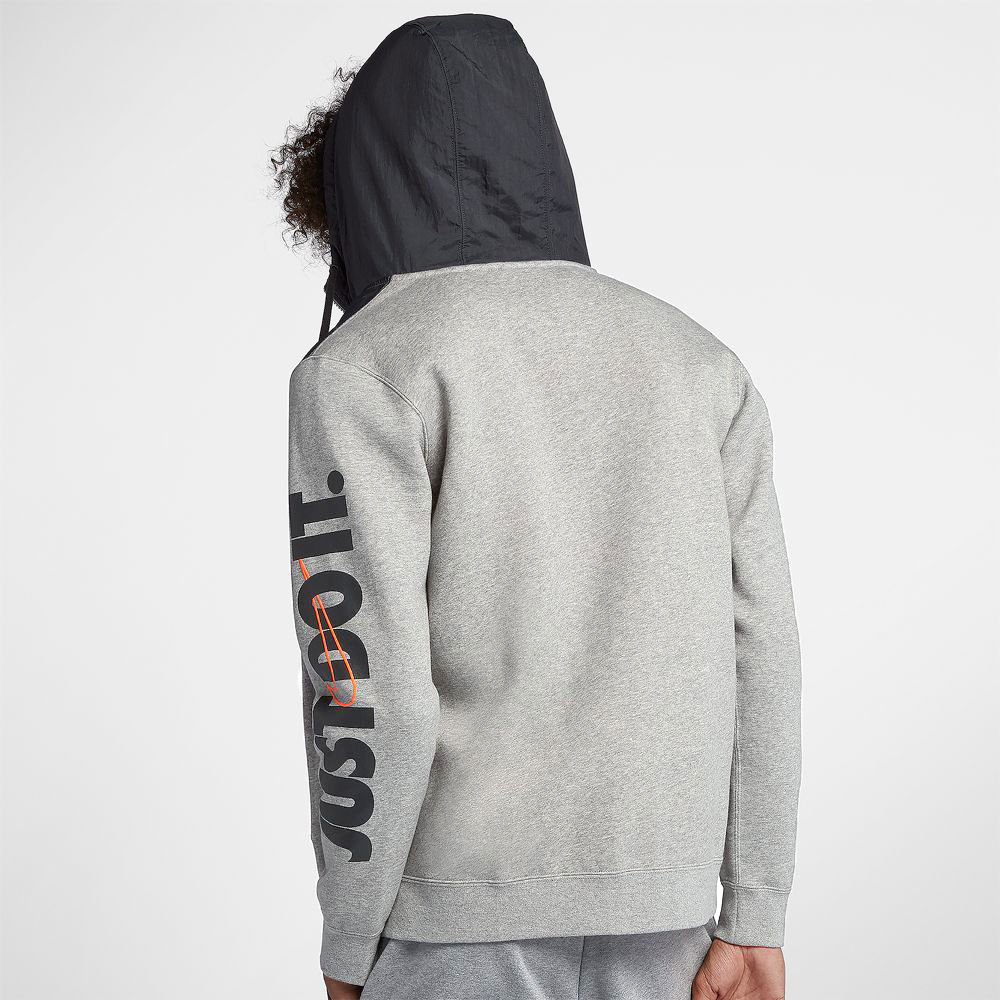 Áo khoác nỉ thể thao nam nữ N i k e HBR JDI Hoodie Jacket - Xám / Đen