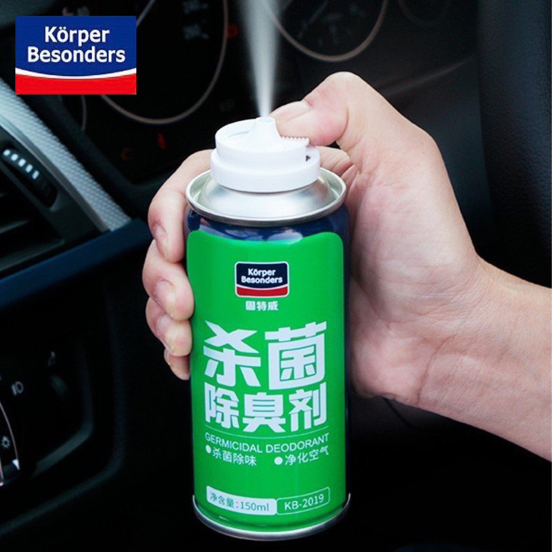 Chai xịt khử mùi và khử trùng ô tô Korper Besonders làm sạch không khí vệ sinh điều hòa máy lạnh xe hơi