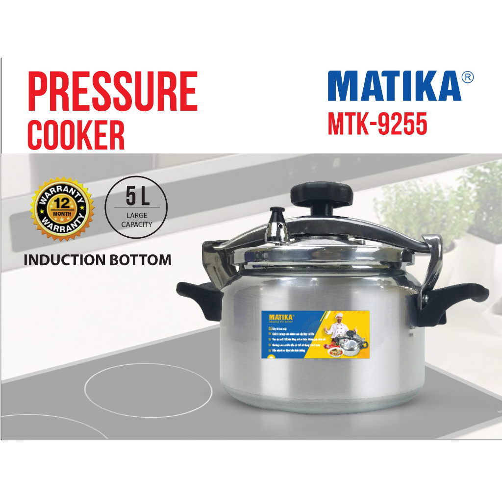 Nồi áp suất chính hãng MATIKA MTK - 9255 dung tích 5 lít