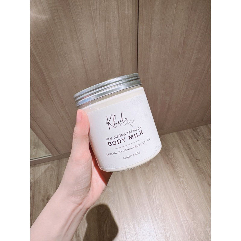 Kem dưỡng trắng da body K'HULA MILK, không bết rít, không lộ vân kem, hàng chính hãng Huyền Milk Boutique