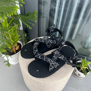 Sandal quai chéo dù sọc size 34 đến 45