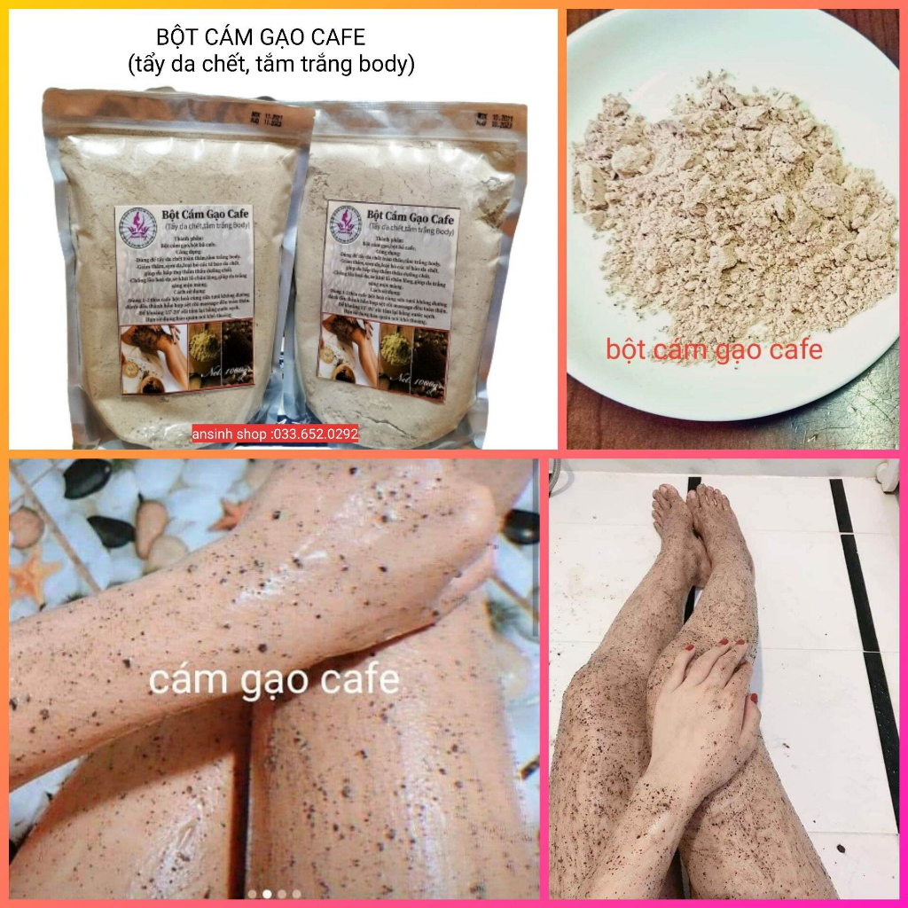 Măng tây baby - Bột cám gạo cà phê  tẩy da chết,tắm trắng body
