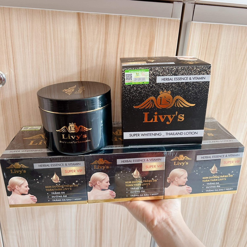 Chuẩn có tem- Kem body Livy's đen mẫu mới Thái lan