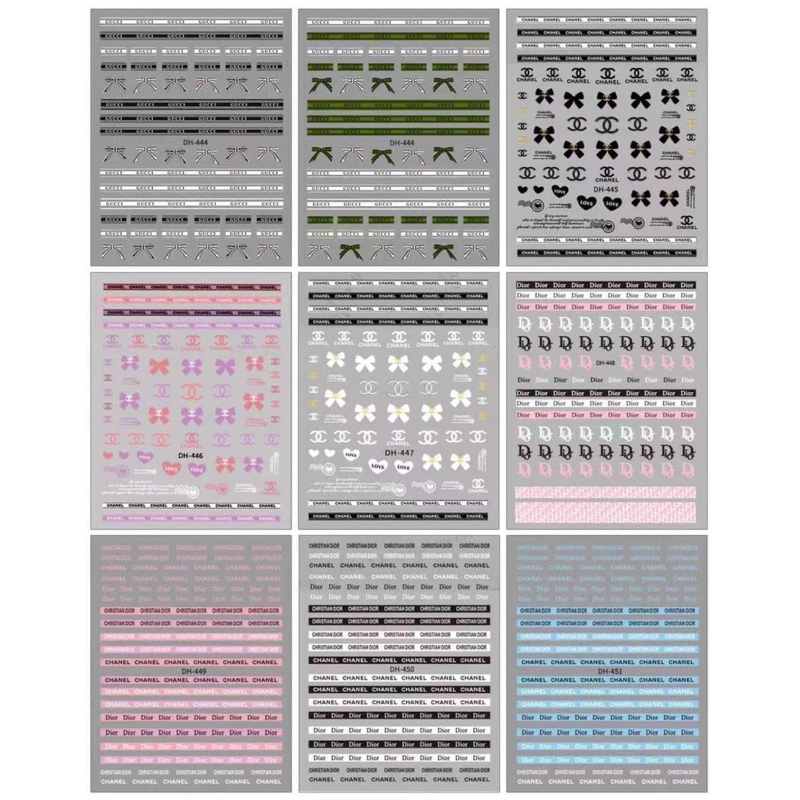 Sticke dán móng siêu cute đủ mẫu mã