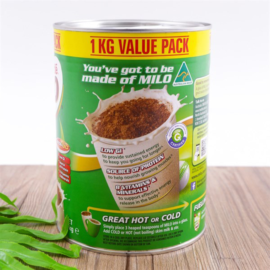 [Date 2024] Sữa Bột Nestle Milo Úc 1kg