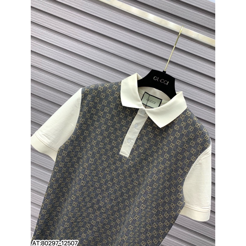 ÁO Polo nam GC cổ bẻ họa tiết tay ngắn phong cách trẻ trung chuẩn from