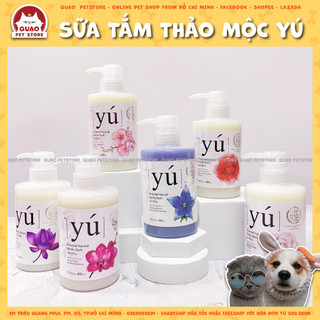 Sữa tắm thú cưng Yú, Sữa tắm spa chó mèo chính hãng, đa dạng hương thơm chiết xuất từ thiên nhiên