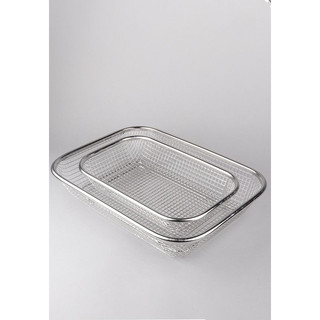 Rổ lưới đựng thức ăn chiên inox 304 sáng bóng cao cấp