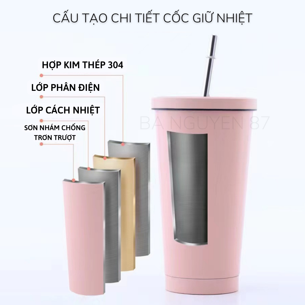 Ly giữ nhiệt 750ml gấu dâu lotso- tặng ống hút inox + chổi ống hút (tuyển sỉ)